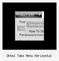 Dhtml Tabs Menu Horizontal Javascript Drop Down Menus Examples