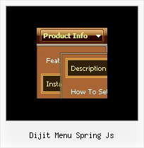 Dijit Menu Spring Js Dhtml Mouse Over Menu Tutorial