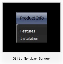 Dijit Menubar Border Mouseover Menu In Java Example