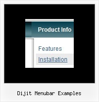 Dijit Menubar Examples Pull Down Menu Html Codes