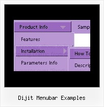 Dijit Menubar Examples Up Menu Html
