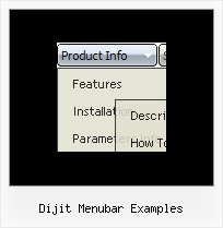 Dijit Menubar Examples Cascading Menu Tutorial Javascript