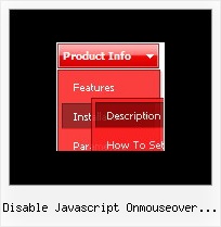Disable Javascript Onmouseover Popup Box Dhtml Xp Style Side Menu