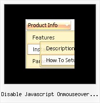 Disable Javascript Onmouseover Popup Box Drag Menu Creator
