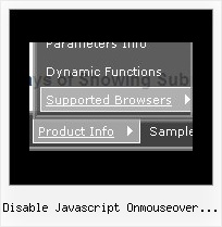 Disable Javascript Onmouseover Popup Box Javascript Menu Floating