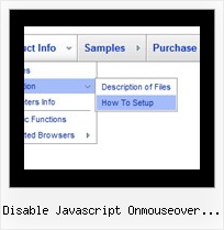 Disable Javascript Onmouseover Popup Box Web Menu Bars
