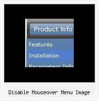 Disable Mouseover Menu Image Menu Dynamique Horizontal Frame