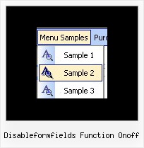 Disableformfields Function Onoff Mouseover Menu Vertical