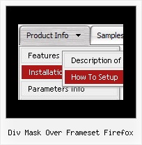 Div Mask Over Frameset Firefox Drop Down Menus Of States