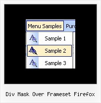 Div Mask Over Frameset Firefox Menu Generator Javascript