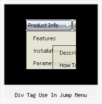 Div Tag Use In Jump Menu Pop Down Menu Code