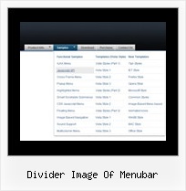 Divider Image Of Menubar Pop Up Menu In Javascript