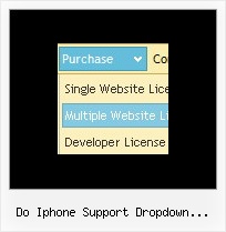 Do Iphone Support Dropdown Javascript Menu Frame Javascript