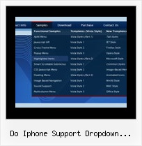 Do Iphone Support Dropdown Javascript Css Horizontal Menu