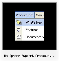 Do Iphone Support Dropdown Javascript Css Position Navigation Bar