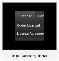 Dojo Cascading Menus Website Menu Sample