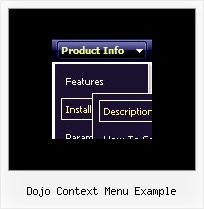 Dojo Context Menu Example Javascript Web Menu Pulldown