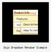 Dojo Dropdown Menubar Example Clear Menu Javascript