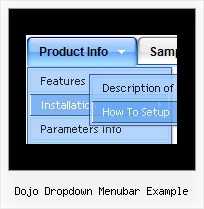 Dojo Dropdown Menubar Example Javascript Rolldown