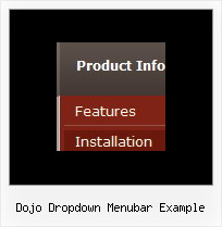 Dojo Dropdown Menubar Example Vertical Slide Down Menu