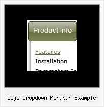 Dojo Dropdown Menubar Example Javascript Flyout Menus