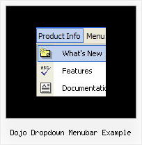 Dojo Dropdown Menubar Example Javascript On Mouse Over Menus