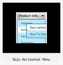 Dojo Horizontal Menu Cascade Menu Vertical