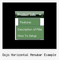 Dojo Horizontal Menubar Example Slide Menu Dhtml