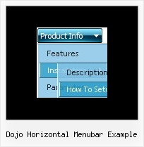 Dojo Horizontal Menubar Example Javascript Menu Layers