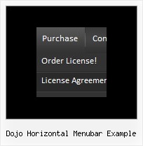 Dojo Horizontal Menubar Example Software Menus Html