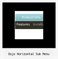 Dojo Horizontal Sub Menu Layers Example Javascript