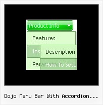 Dojo Menu Bar With Accordion Submenu Cascading Menus Tutorial