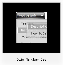 Dojo Menubar Css Html Menu Example Cascading