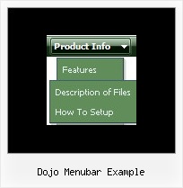 Dojo Menubar Example Sliding Menu Javascript