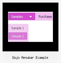 Dojo Menubar Example Javascript Navbar Vertical