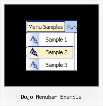 Dojo Menubar Example Creating Menu Con Java