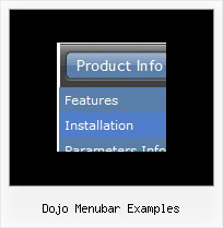 Dojo Menubar Examples Simple Menu Example