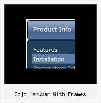 Dojo Menubar With Frames Vertical Menu Collapsible