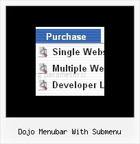 Dojo Menubar With Submenu Vertical Cascading Drop Down Menu