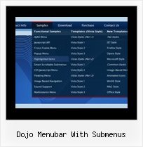 Dojo Menubar With Submenus Script Menu Dynamique