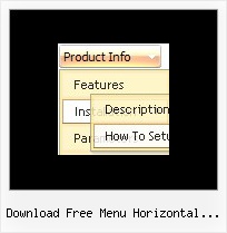 Download Free Menu Horizontal Desplegable Expanding Navigation Html