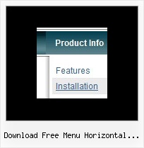 Download Free Menu Horizontal Desplegable Javascript Mouse Over Transparency