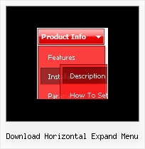 Download Horizontal Expand Menu Popup Menu In Javascript