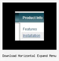 Download Horizontal Expand Menu Javascript Link Drop Down Box