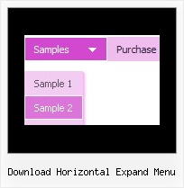Download Horizontal Expand Menu Simple Slide Down Menu