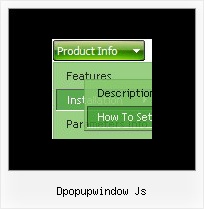 Dpopupwindow Js Multiple Horizontal Drop Downs