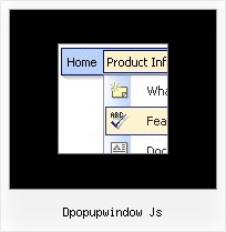 Dpopupwindow Js Creating Menu On Mouseover