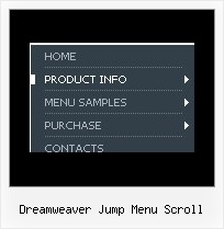 Dreamweaver Jump Menu Scroll Menus Sample Code Using Javascript