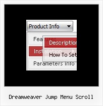 Dreamweaver Jump Menu Scroll Static Vertical Navigation Menu