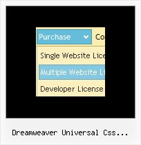 Dreamweaver Universal Css Navigation Menu Dropdown Menu Rollover Menu